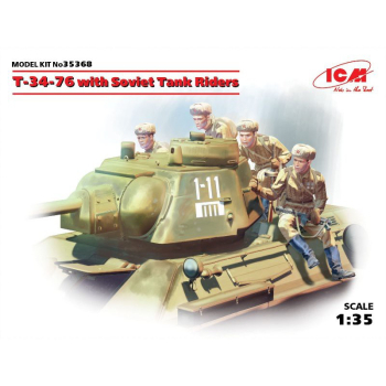 T-34/76 + SOVIET TANK RIDERS